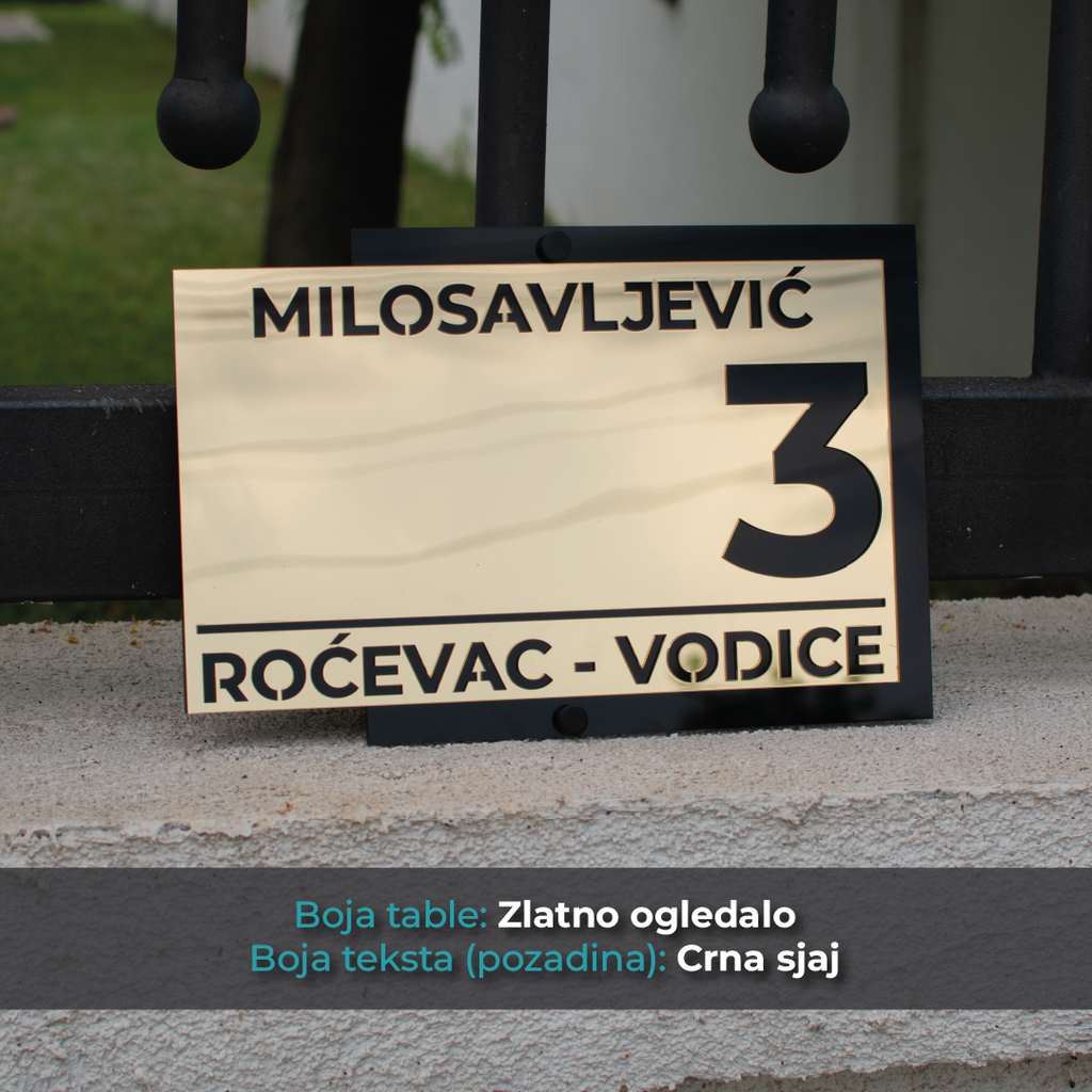 Kućni broj - Model 12