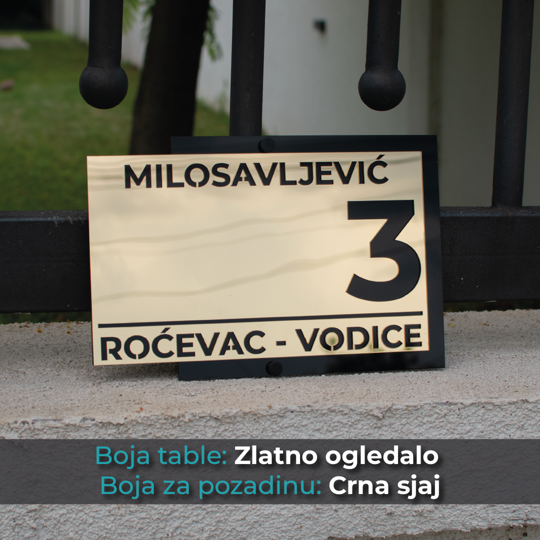 Kućni broj - Model 12