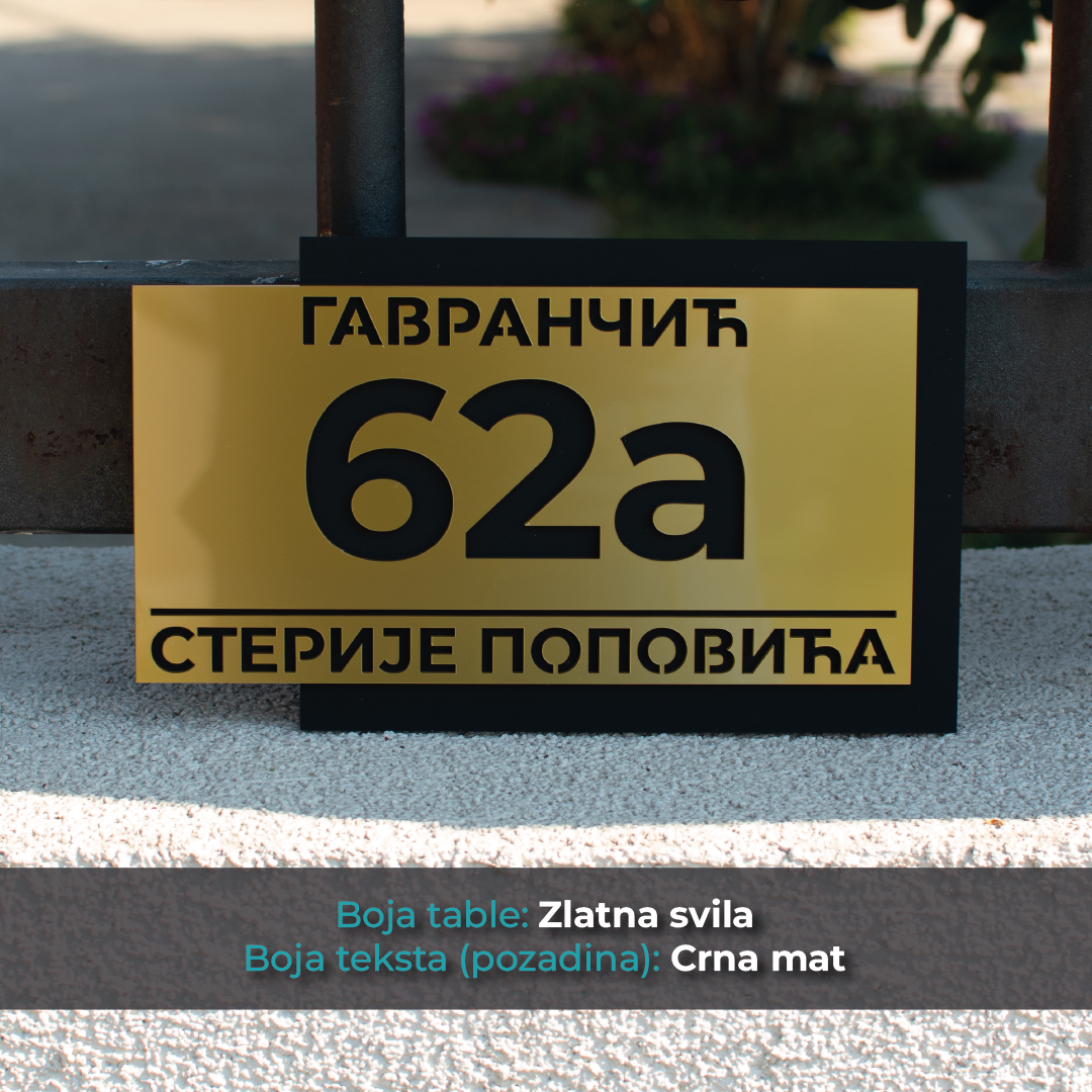 Kućni broj - Model 12 V2