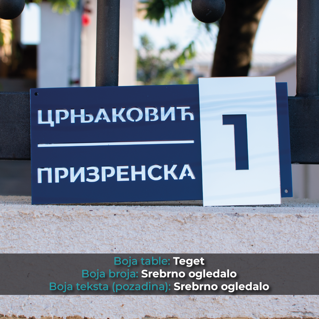 Kućni broj - Model 13