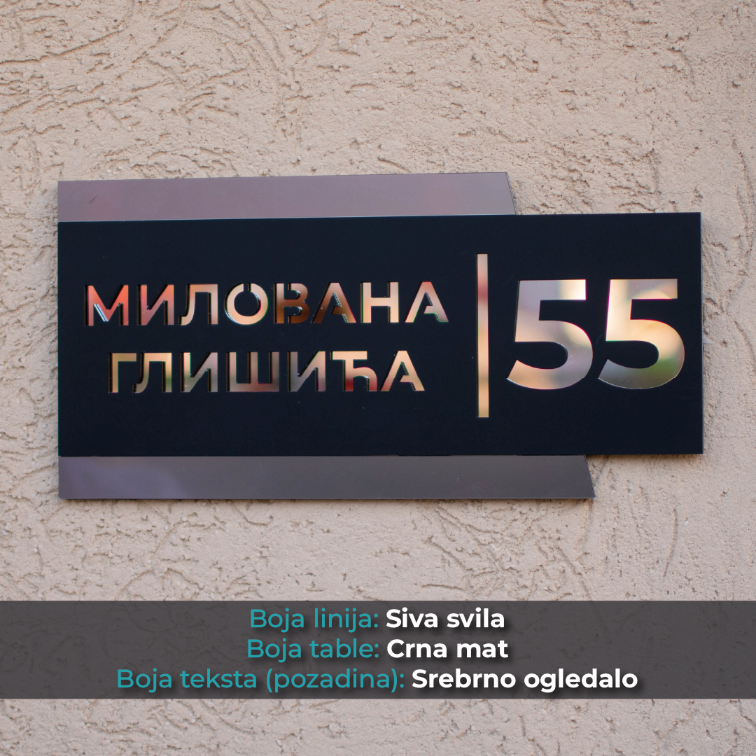 Kućni broj - Model 1