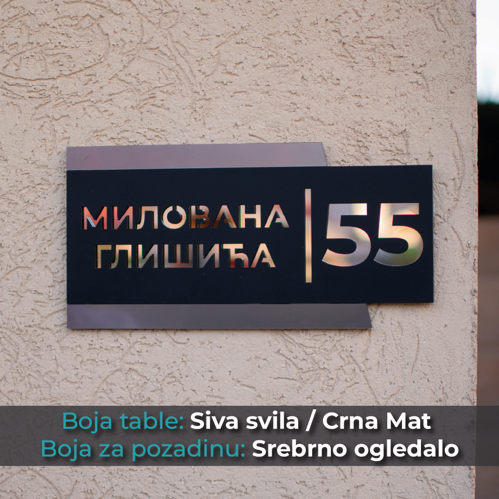 Kućni broj - Model 1