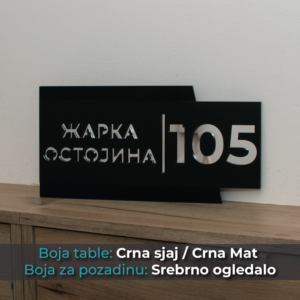Kućni broj - Model 1