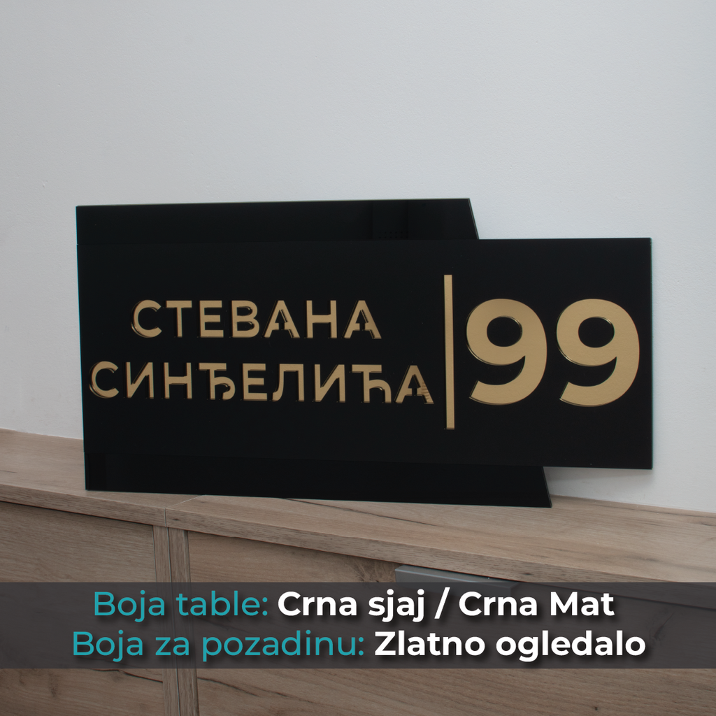 Kućni broj - Model 1