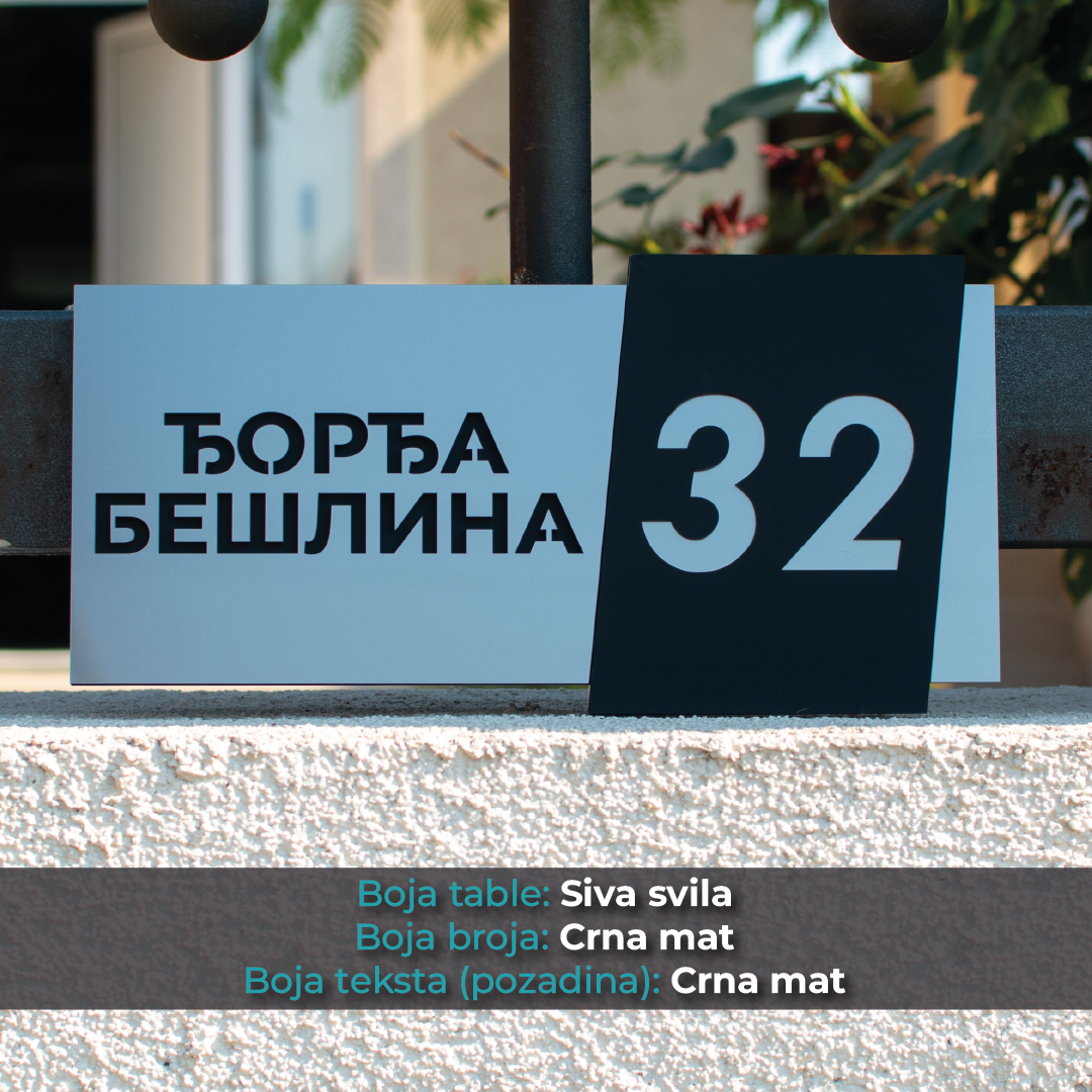 Kućni broj - Model 2