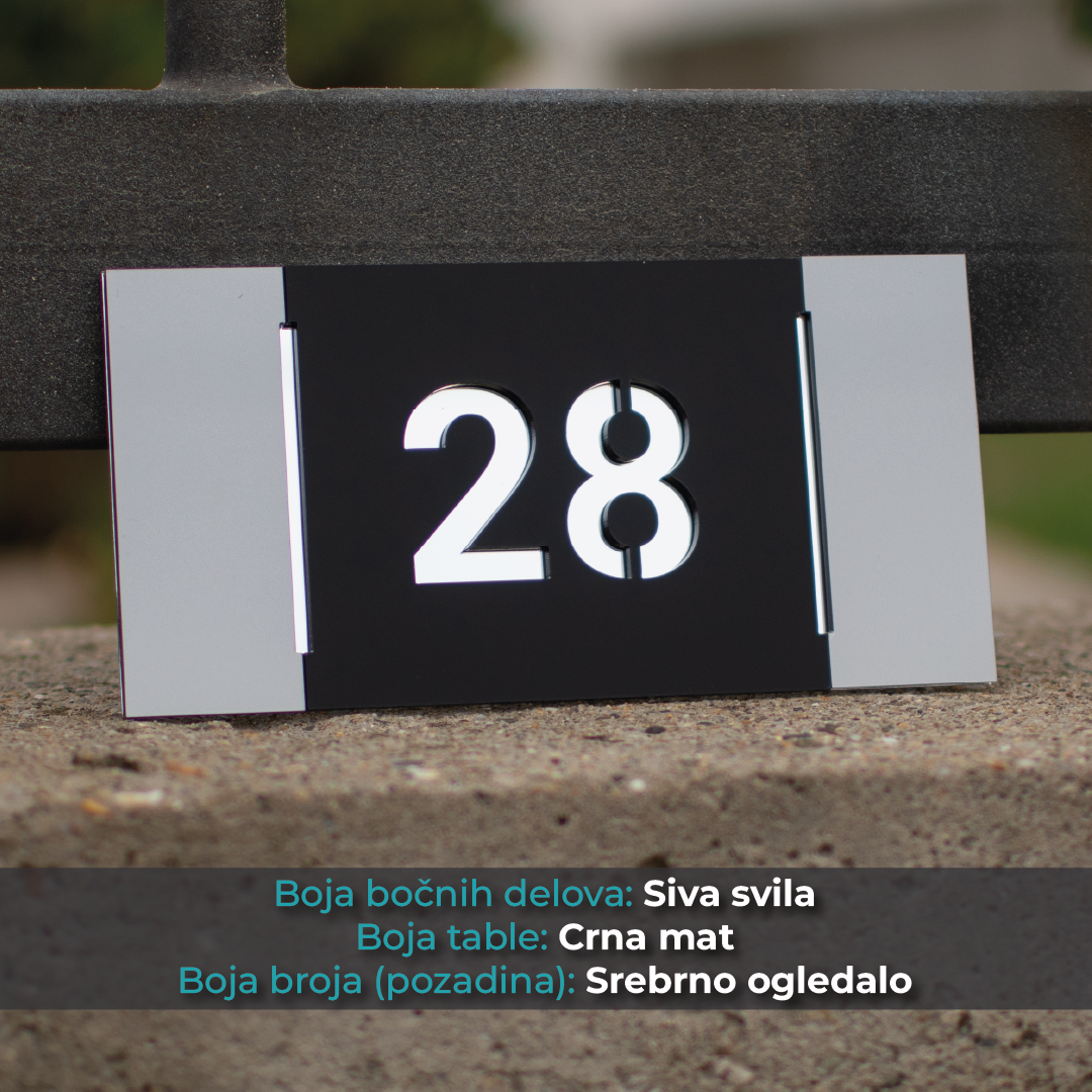 Kućni broj - Model 3