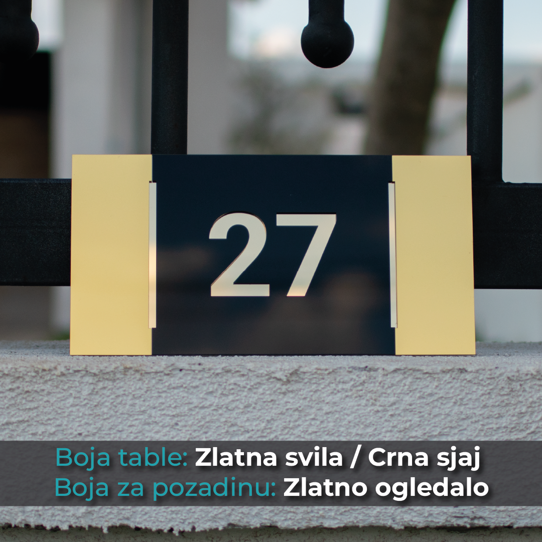 Kućni broj - Model 3