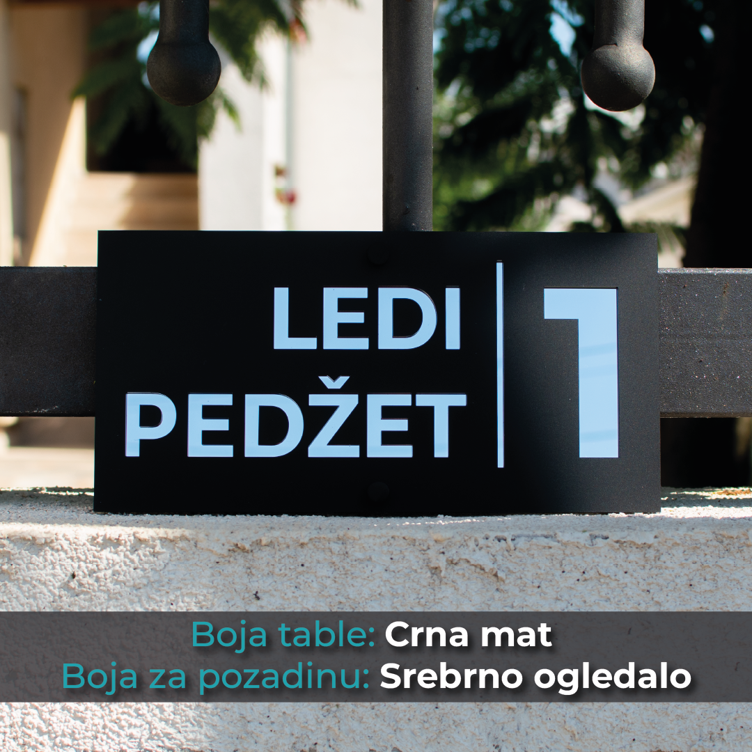 Kućni broj - Model 8