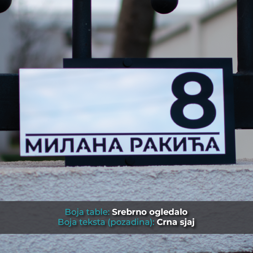 Kućni broj - Model 9